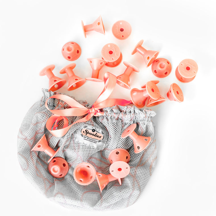 70th Anniversary Rose Gold Spoolies® in Bonnet, 20 Count