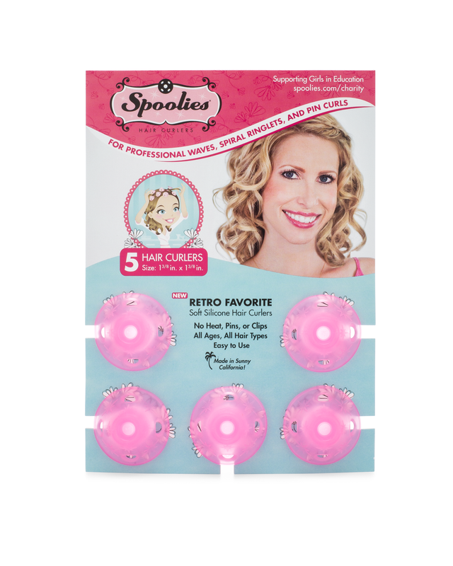 5pc Pack - Playful Pink Spoolies® Hair Curlers