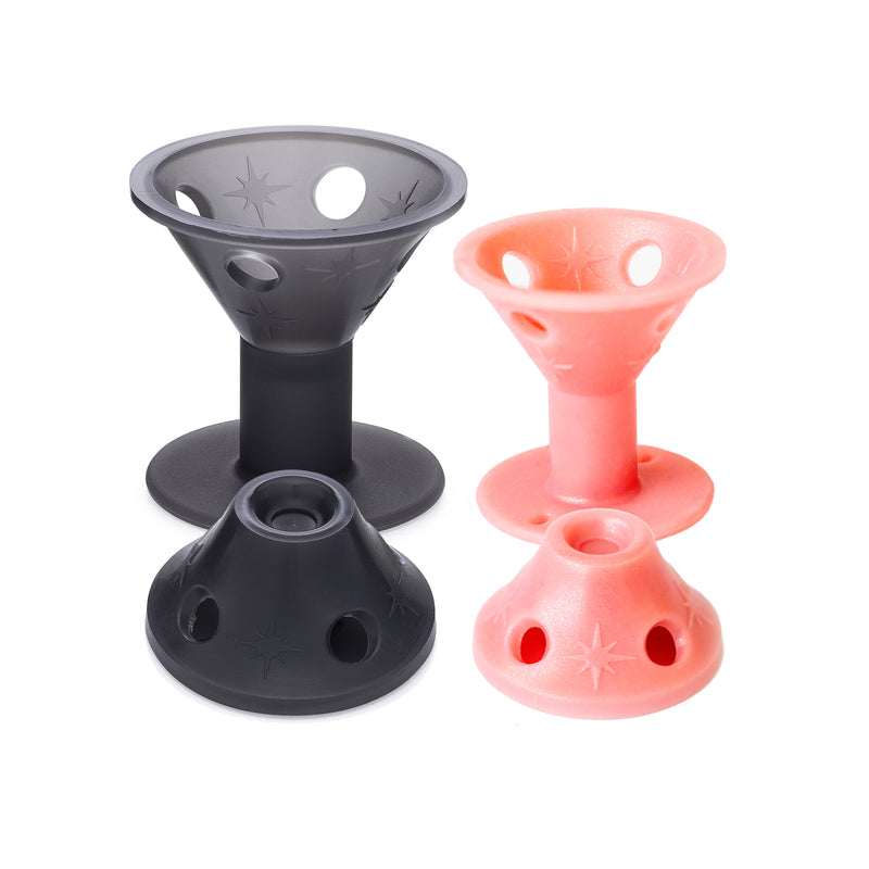 Spoolies Hair Curlers Combo Pack Rose Gold and Shadow Black 35 pc